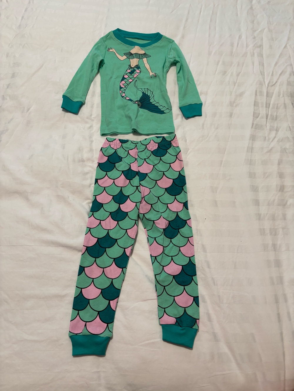 Mermaid Scale Pajama Pants - Mint, Teal & Pink